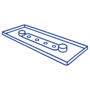 Line art of a VROC chip