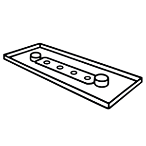 icon of rectangular slit geometry RheoSense VROC chip